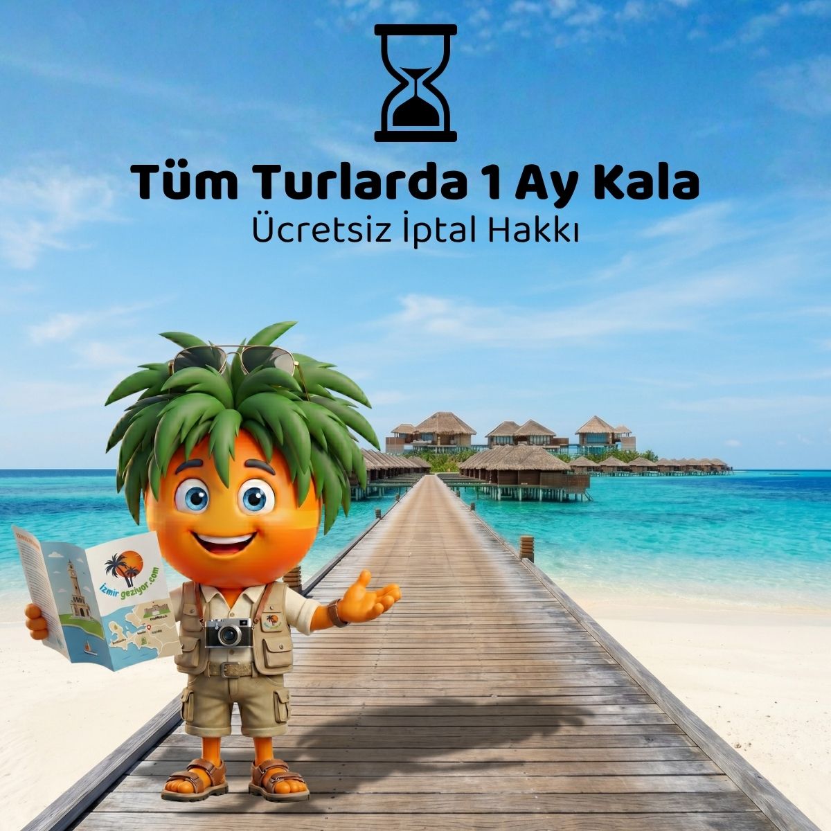 Tüm Turlarda 1 Ay Kala Ücretsiz İptal