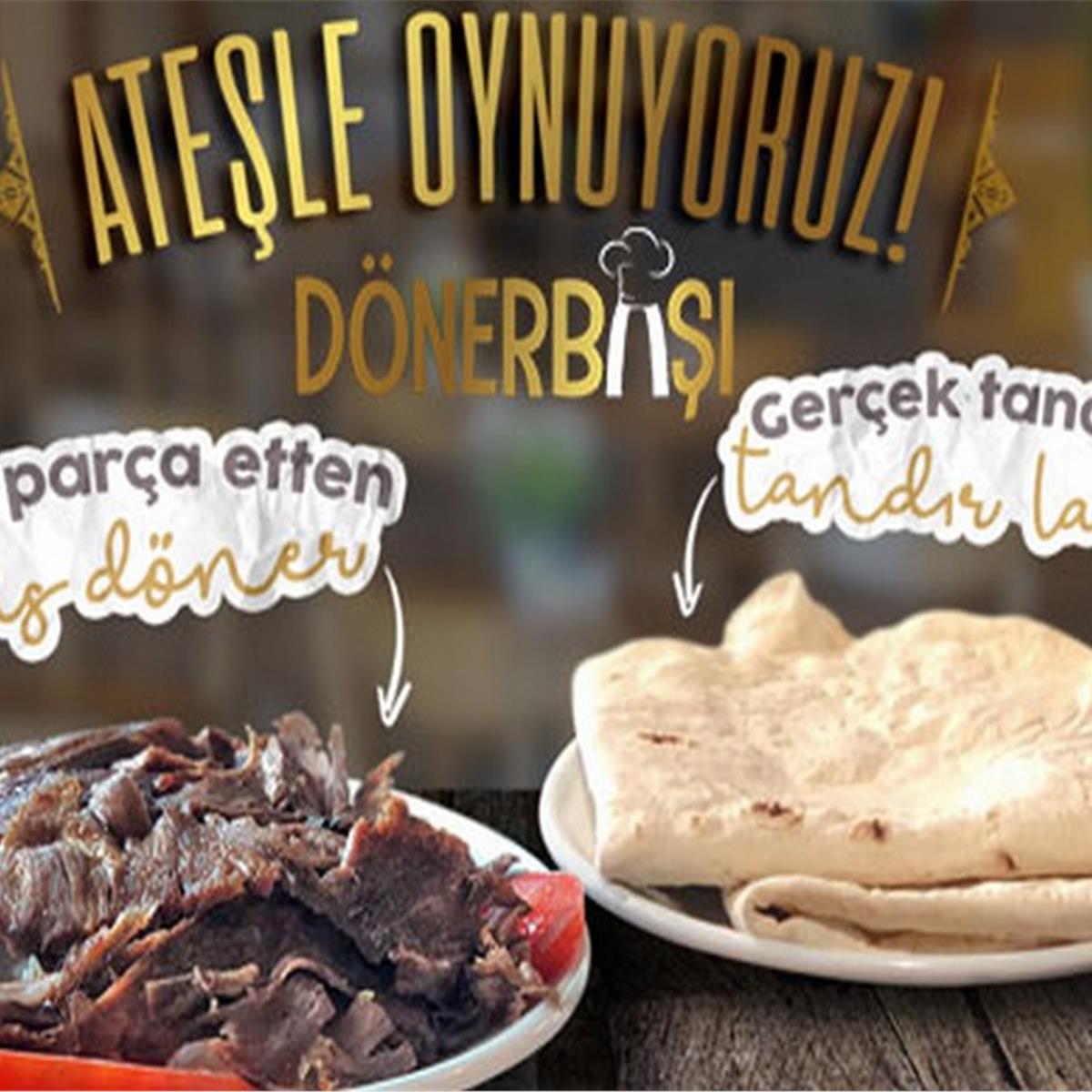 Bornova Dönerbaşı %100 Parça Etten Odun Ateşinde Yaprak Döner Menü