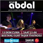 13 Ekim Grup Abdal Bostanlı Suat Taşer Tiyatrosu Konser Bileti