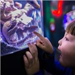 izmir Funtastic Aquarium Giriş Bileti müren inceleyen çocuk