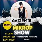 Gaziemir Bizim Bahçe'de 1 Şubat Cumartesi Mikrop Show ile Eğlenceye Giriş Bileti