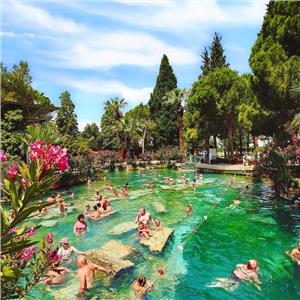 İzmir Çıkışlı Günübirlik Pamukkale  Travertenler, Hierapolis Antik Kenti, Karahayıt Turu