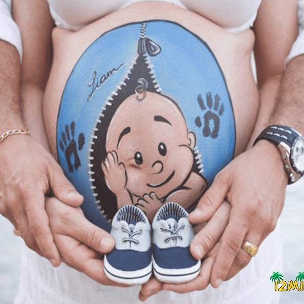 Hamile Karın Boyama, Çizim ve Fotoğraf Çekimi Fırsatı