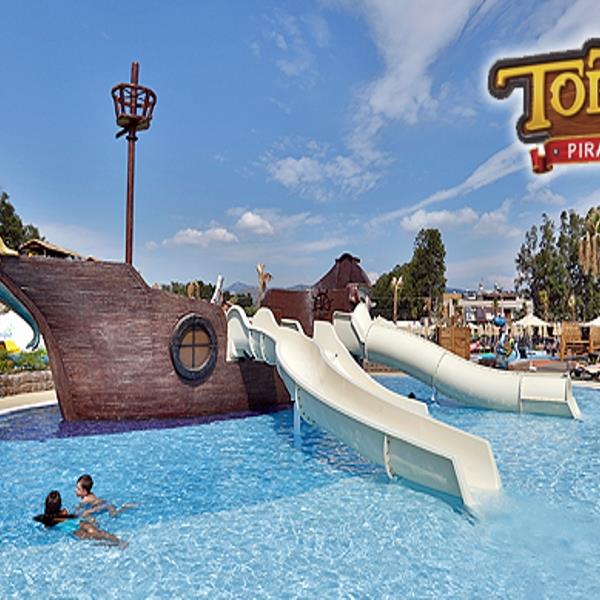 Kuşadası TorTuga Pirate Island Theme & Aquapark’ta Tüm Gün Havuz, Aquapark ve Ha
