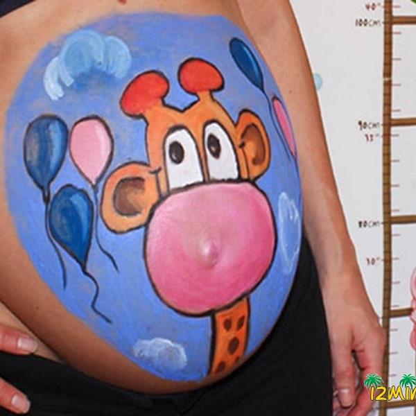 Hamile Karın Boyama, Çizim ve Fotoğraf Çekimi Fırsatı