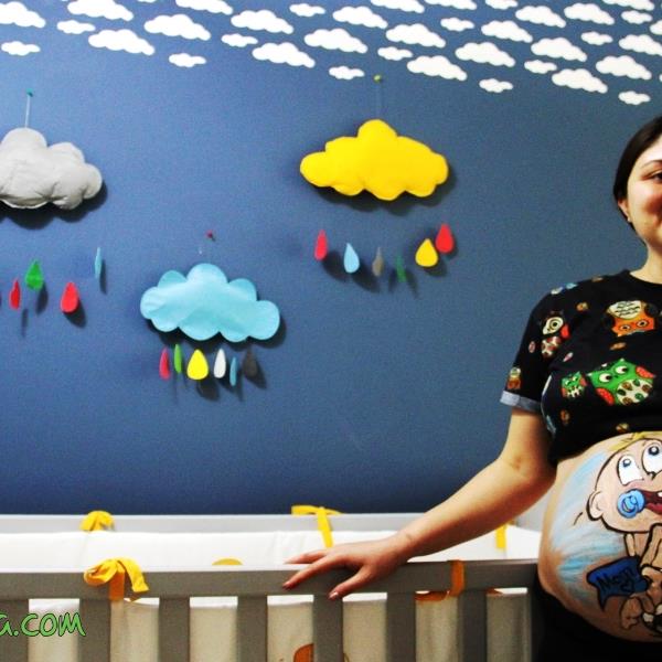 Hamile Karın Boyama, Çizim ve Fotoğraf Çekimi Fırsatı