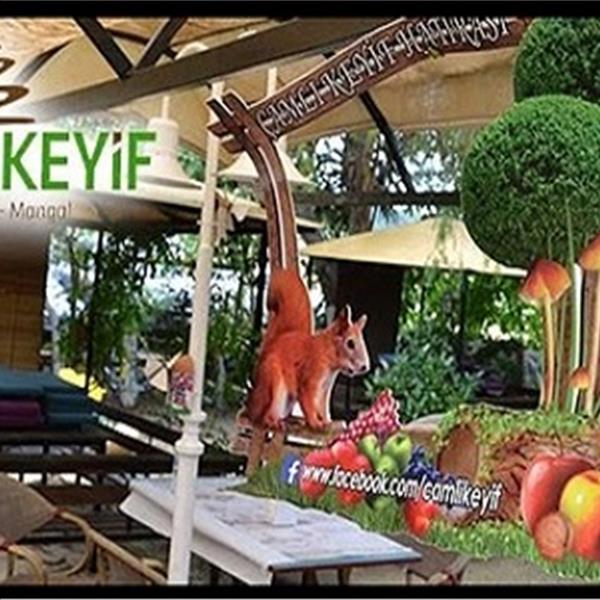 Seferihisar yolu Güzelbahçe Çamlı Keyif'te enfes lezzetler eşliğinde sınırsız serpme kahvaltı