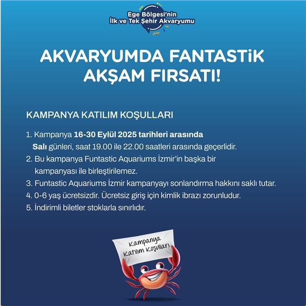 İzmir’in ilk ve tek akvaryumu olan Westpark Funtastic Aquariums İzmir İndirimli Giriş Bileti