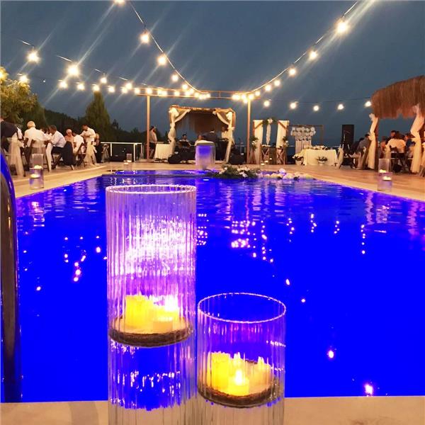 Çiçeliköy My Garden havuz başı görünüm